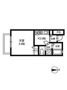 アステルKAIDO【1階】の間取り