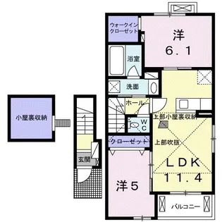 ALBAーCASAIII【2階】の間取り