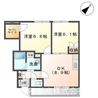 ロココレディーAino【1階】の間取り