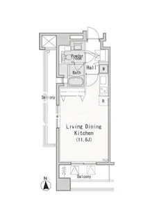 レジディア西麻布【4階】の間取り