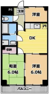 ヒゲナカビル【3階】の間取り