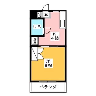 メルカードあさひII【2階】の間取り