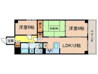 ハイトピア京町【10階】の間取り