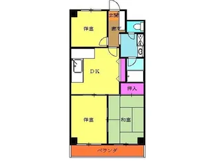 モリエール田奈【5階】の間取り