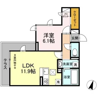 Gypsophila【3階】の間取り