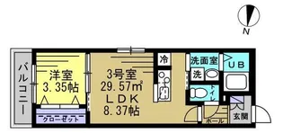 グランフィールド八潮【2階】の間取り
