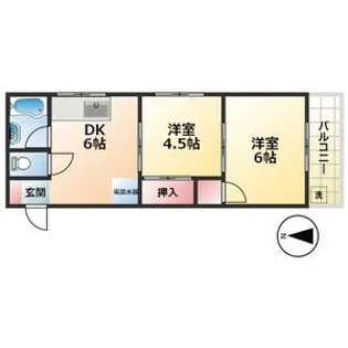 昭栄コーポラス【3階】の間取り