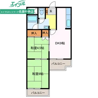 栄ビクトリーマンション【1階】の間取り