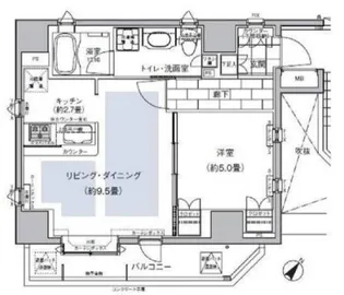ザ・グランフォーリア目黒【7階】の間取り