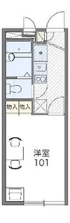 レオパレスサンハマチ【2階】の間取り