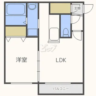 P’erouges ASABU.【1階】の間取り