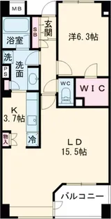 レジディアタワー上池袋パーク棟【6階】の間取り