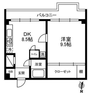 ロジマン西麻布【6階】の間取り