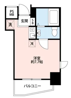 エスコート麻布十番【10階】の間取り