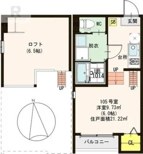 stage 東中浜【1階】の間取り
