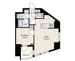 S-RESIDENCE新宿若松町【1階】の間取り