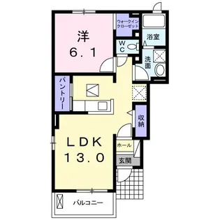 グラン フルールII【1階】の間取り