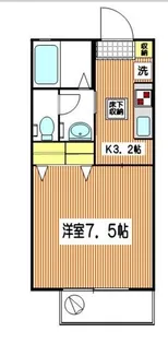 ウィンドミルK【1階】の間取り