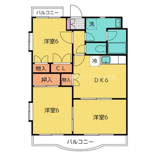 エスポワール女神【2階】の間取り