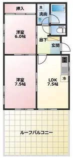 コートヒルズ上大岡台【6階】の間取り