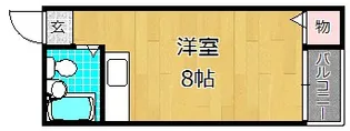 ヴィクトリアハイツ牧野A棟【2階】の間取り