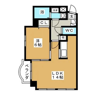 フラワータウン【3階】の間取り