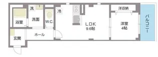 サンビューノ仲町台【4階】の間取り
