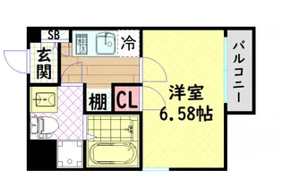 Grandi Utsubo Park【9階】の間取り