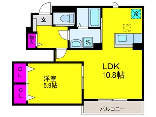 ソレイユIの間取り