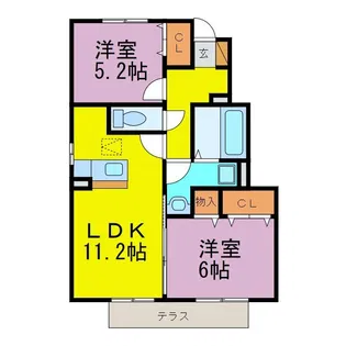 ロジュマン【1階】の間取り
