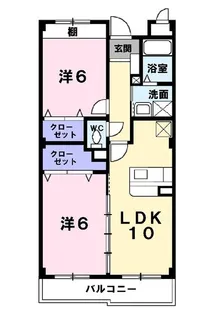 カーサ・プラシード I【2階】の間取り