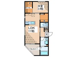 Horizon Hills 田子北【3階】の間取り