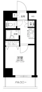スカイコート・ヴィーダ五反田ウエスト【4階】の間取り