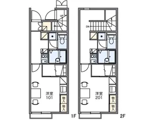 ボアソルテ【2階】の間取り