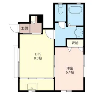 ボンボニエールB【1階】の間取り