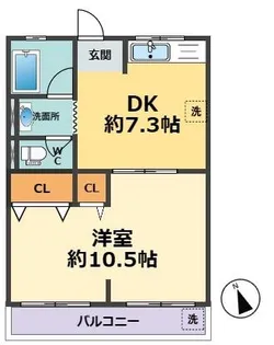 兵庫ハイツ【3階】の間取り