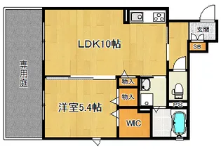 シャーメゾン聖護院【1階】の間取り
