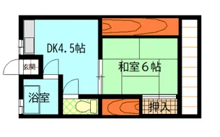 第2丸池ハイツ【2階】の間取り