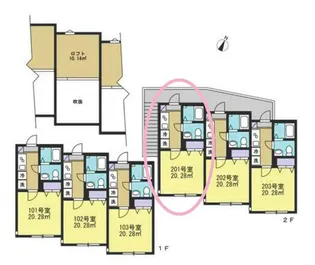 カナード逗子【1階】の間取り