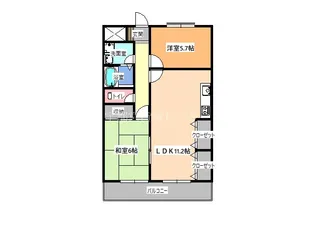 ベルフォーレA【4階】の間取り