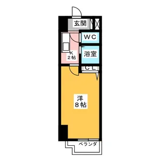 グリーンヒル徳川【5階】の間取り