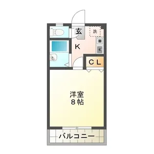 ハイツ坂野【1階】の間取り