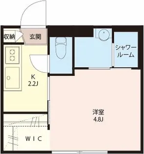 アクレール若宮【1階】の間取り