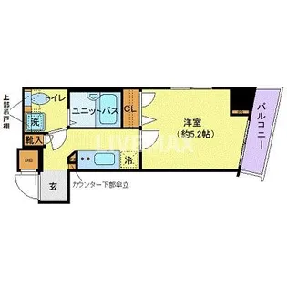 フェニックス日本橋蛎殻町弐番館【6階】の間取り