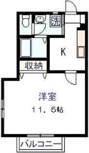 コーポナカムラ【2階】の間取り