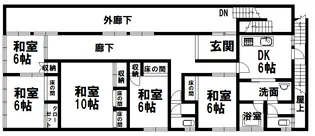愛媛県西条市三津屋【一戸建】の間取り