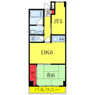 赤羽グリーンハイツ【6階】の間取り