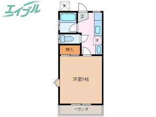 ハイツU-FO【2階】の間取り