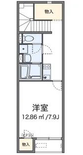 東京都八王子市みなみ野4【アパート】の間取り