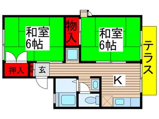 葵ハイツ【1階】の間取り
